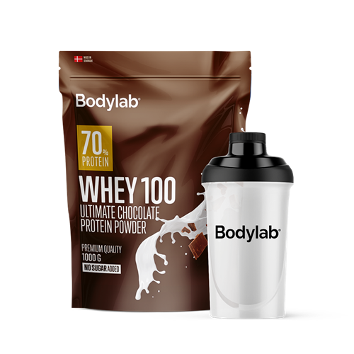 Whey 100 Bundle (Valinnainen Whey 100 + Shaker)